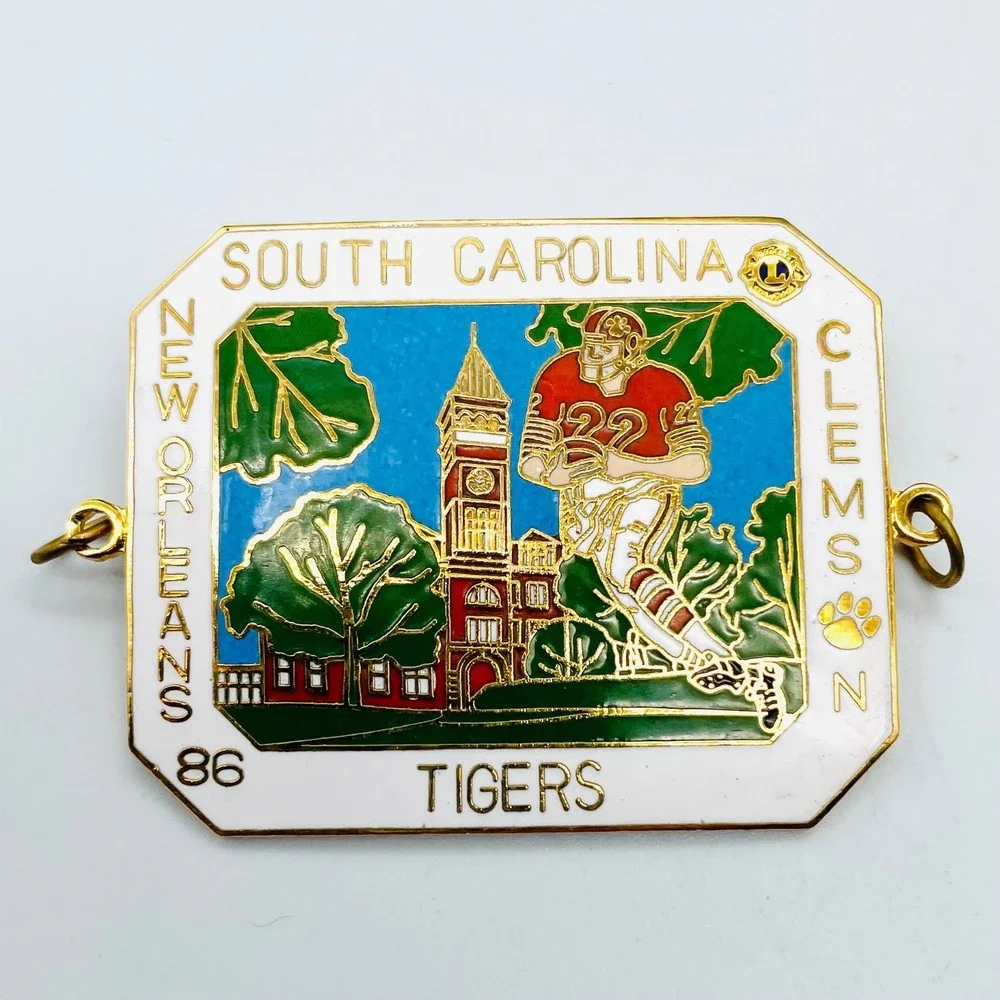 NOS 1986 South Carolina‎ Clemson Tigers New Orleans PInback Lions Club #2